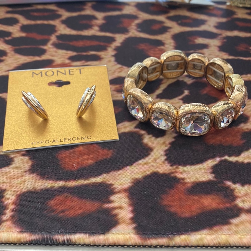 Monet earring and Bracelet Set